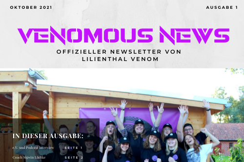 news venom lililenthal Unser erster Newsletter ist da